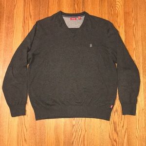men’s gray izod sweater